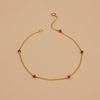 RUBY STONE STATION ANKLET 