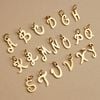  ITALIC SCRIPT LETTER - RICE SHAPE PEARL CHOKER NECKLACE 