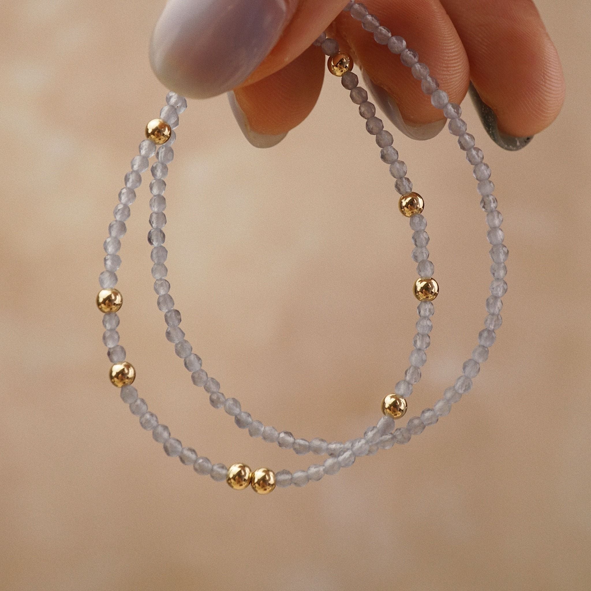  ROUND AMETHYST STONE BRACELET 