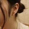  BOLD STONE DROP EARRINGS 