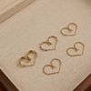  TRIPLE LINE OPEN HOOP EARRINGS 