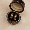  TRIPLE LINE OPEN HOOP EARRINGS 