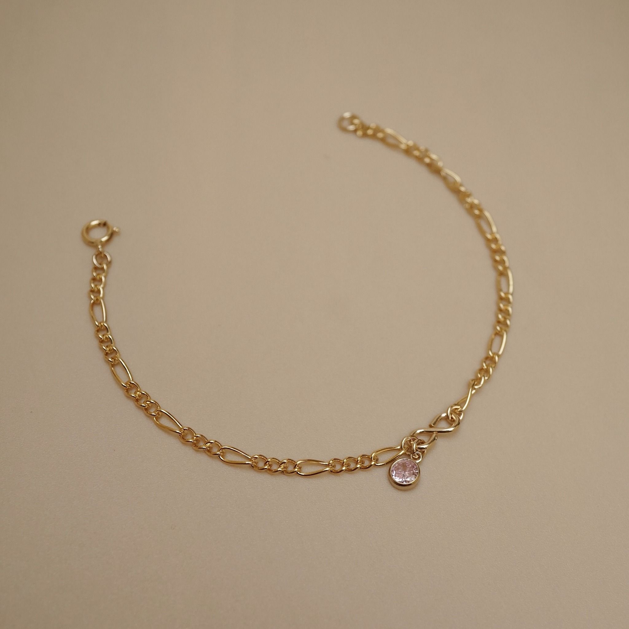  STONE - MINI INFINITY FIGARO BRACELET 