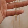  CROSS PATTERN SATELLITE NECKLACE 