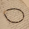  BLACK AGATE STONE BRACELET 