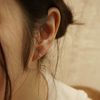  STONE HOOP & U SHAPE EARRINGS 