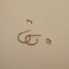  TWIST OPEN HOOP EARRINGS 