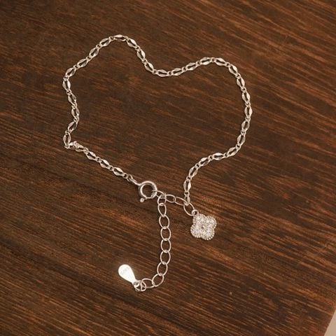 DAISY CLOVER LEAF TWIST SERPENTINE CHAIN BRACELET (S)