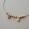  STONE SHELL BEADED BRACELET 