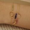  INTERLOCKING CIRCLE PERIDOT BRACELET 