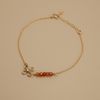  FLOWER GARNET BRACELET 