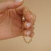  TRIO PEARL TOGGLE CLASP OVAL CABLE BRACELET 