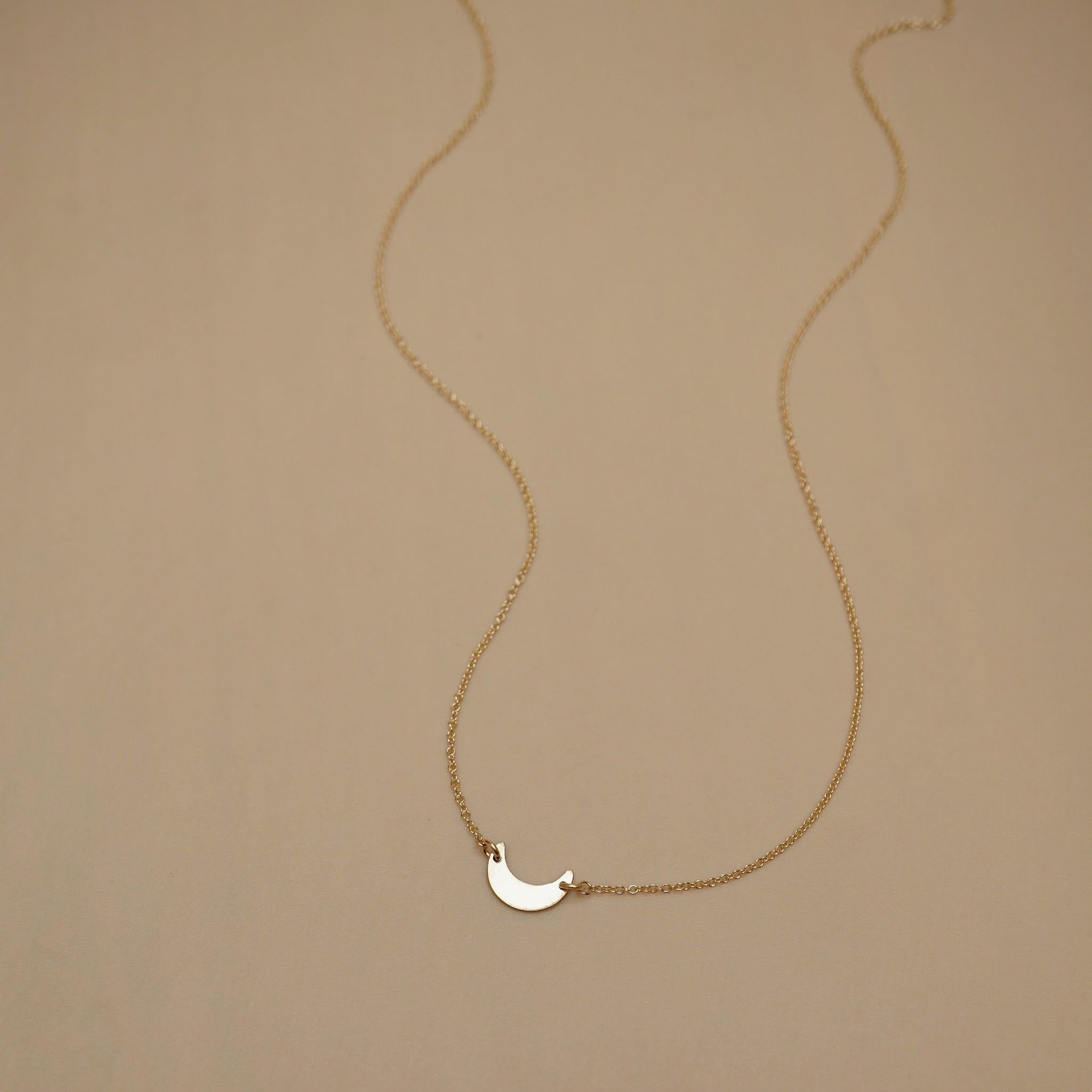  MINI CRESCENT LINK NECKLACE 