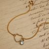  STONE - SPARKLE HEART SILKY BRACELET 