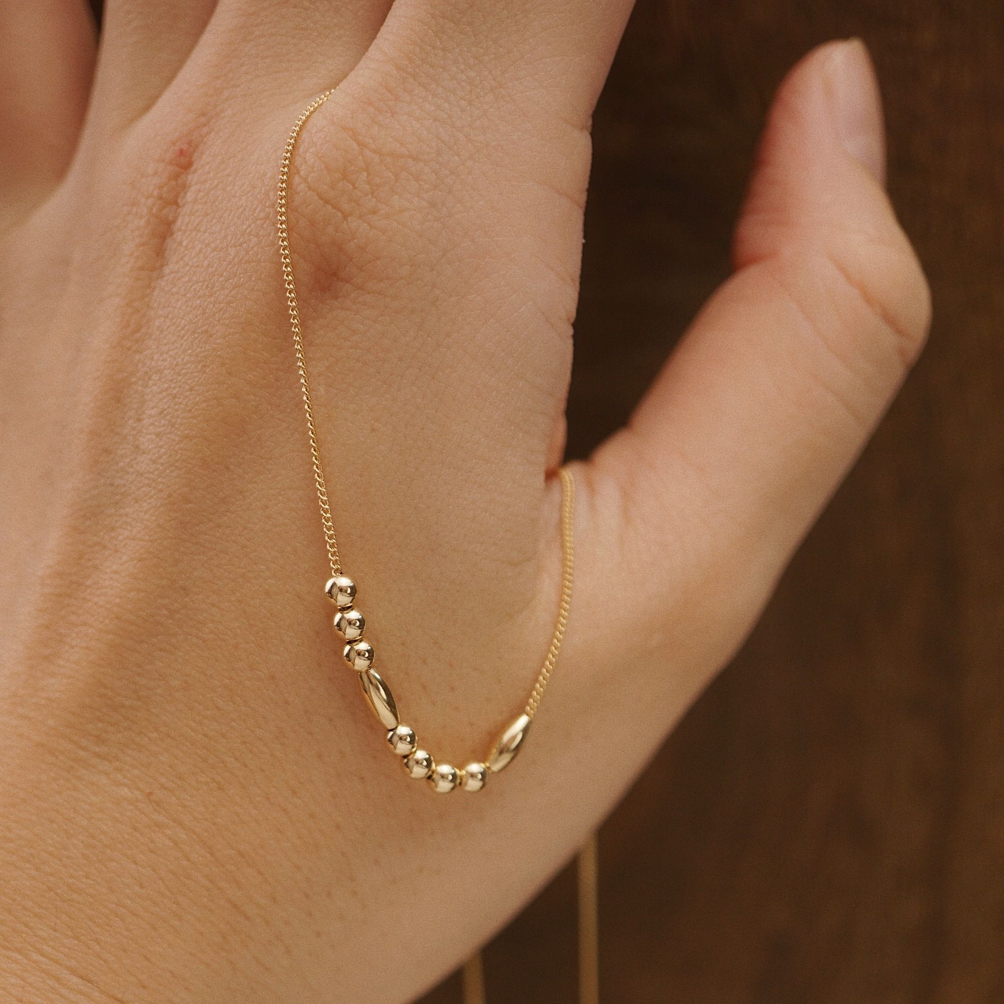 MORSE CODE MINI CURB NECKLACE 
