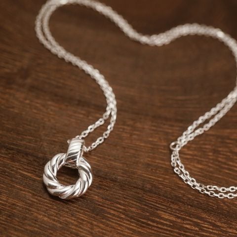 BAKED CIRCLE NECKLACE (S)