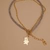  TEDDY BEAR - PLAIN ROUND AMETHYST BRACELET 