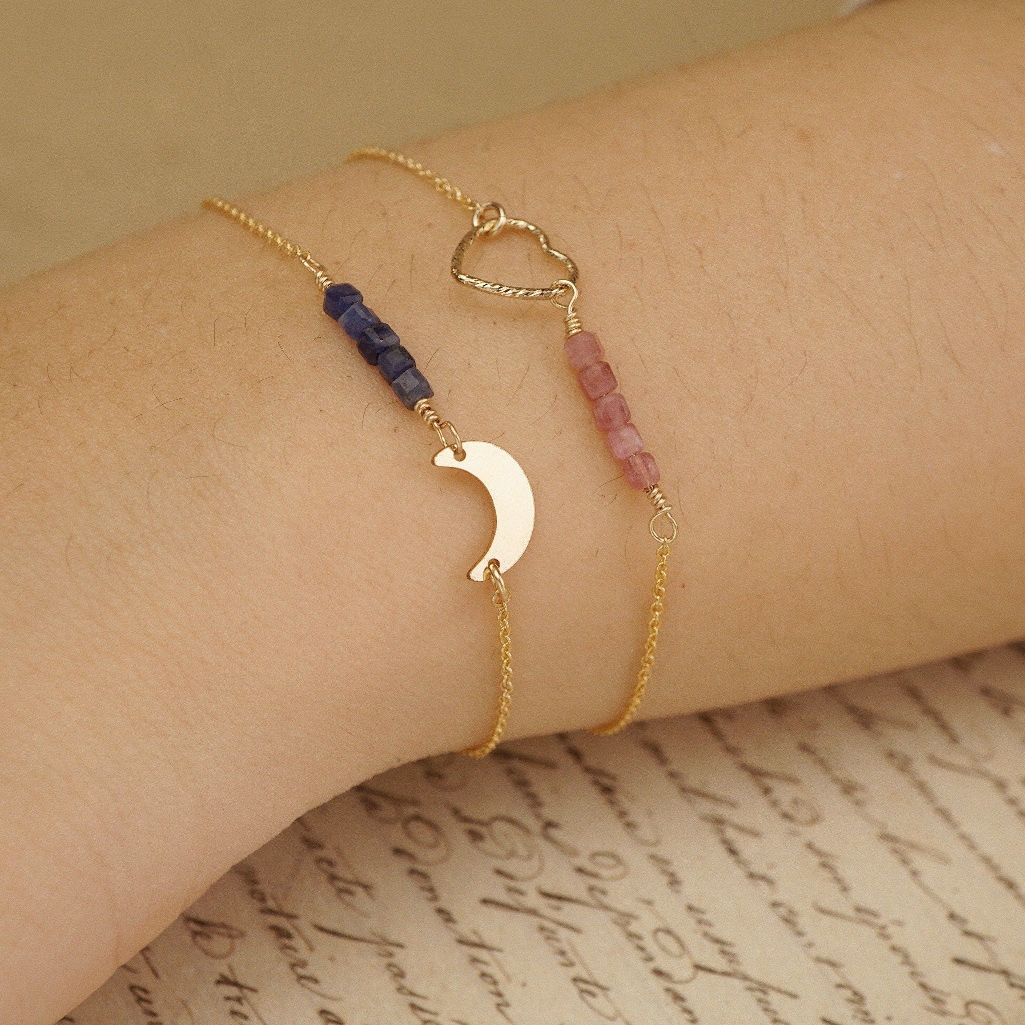  CRESCENT LAPIS BRACELET 