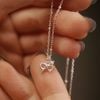  BOW & STONE DOT CHAIN NECKLACE (S) 