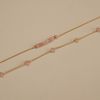  PINK OPAL BEADED BAR MINI CURB BRACELET 