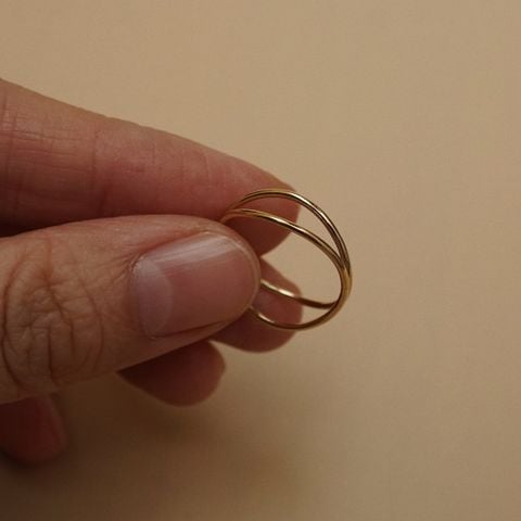 DUO SKINNY RING