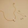  ROUND LETTER LINK - PEARL BRACELET 