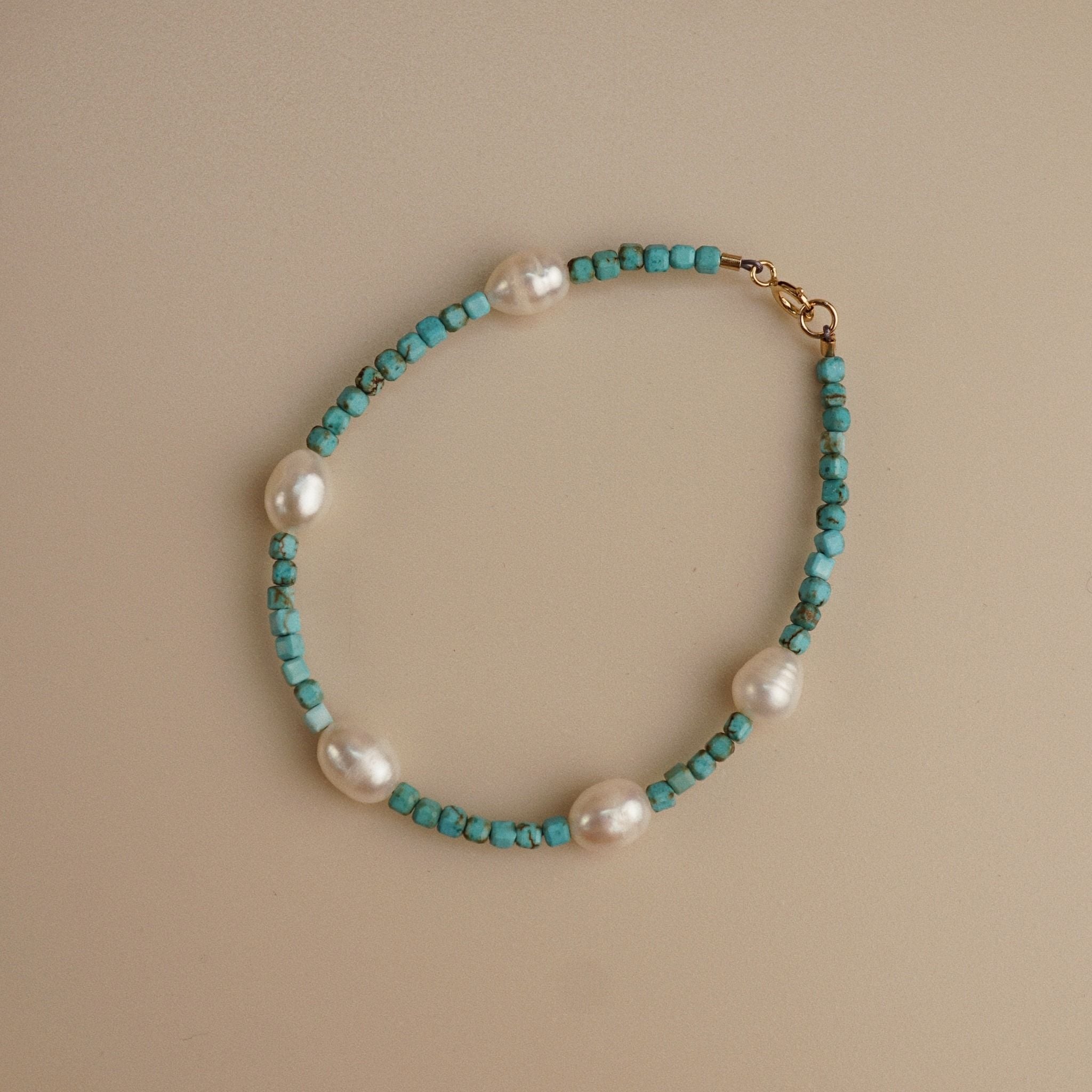  TURQUOISE MIX PEARL BRACELET 