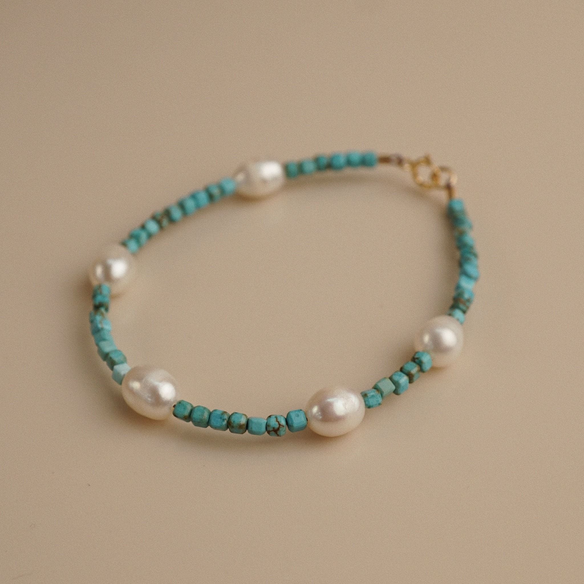  TURQUOISE MIX PEARL BRACELET 