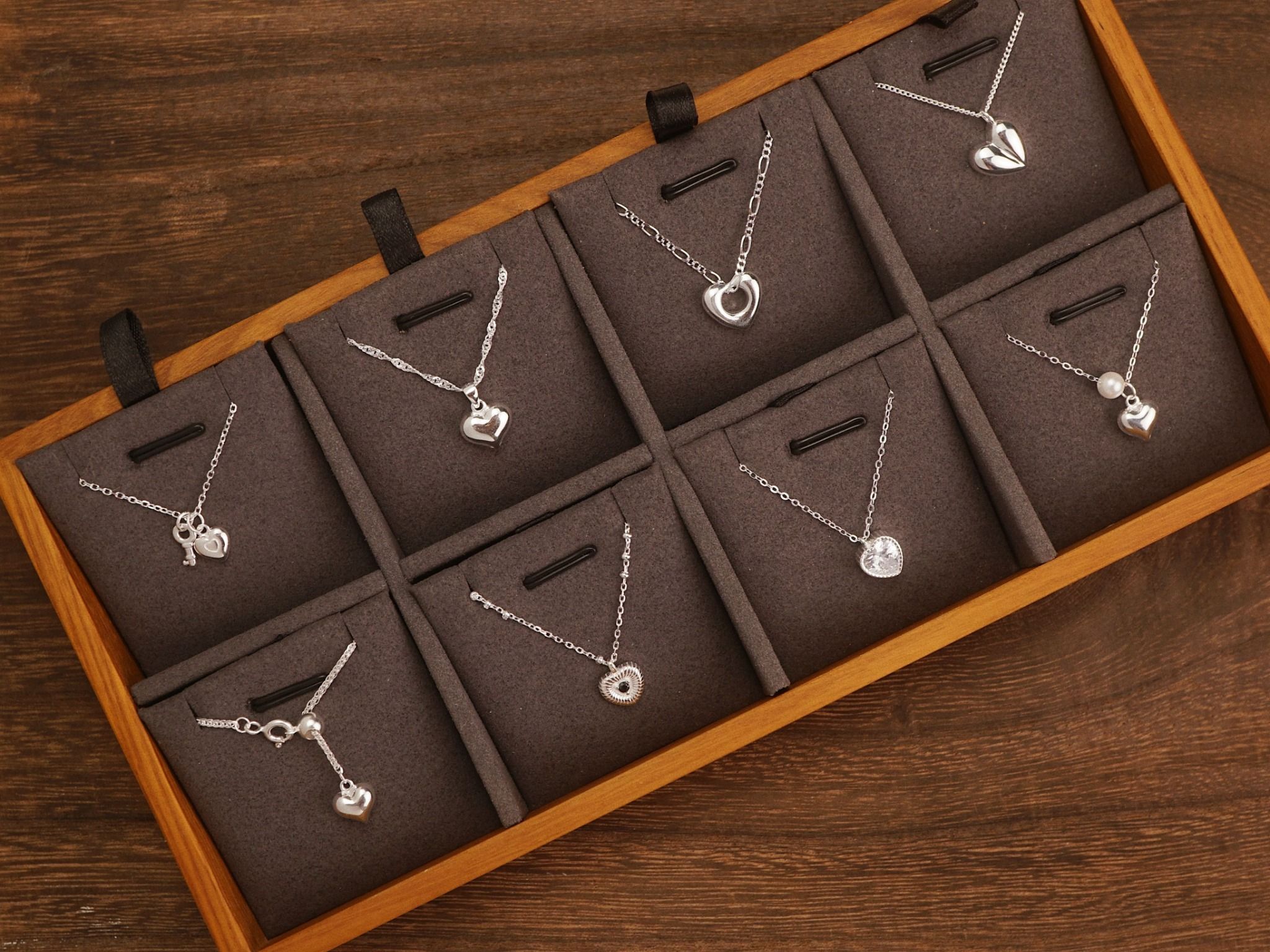  PUFF HEART & KEY NECKLACE (S) 