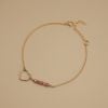  SPARKLE HEART PINK TOURMALINE BRACELET 