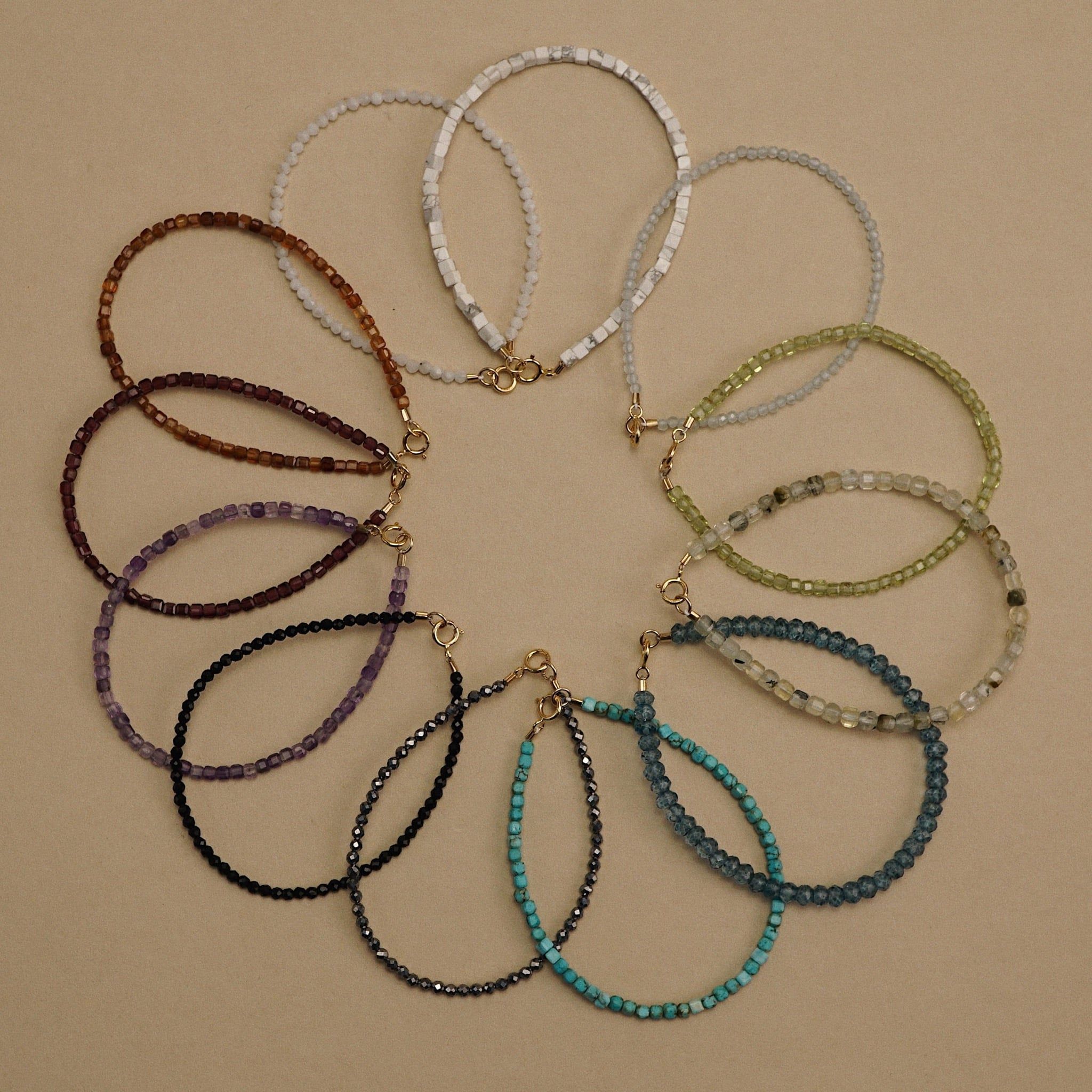  MINI HEART - SATELLITE GARNET BRACELET 