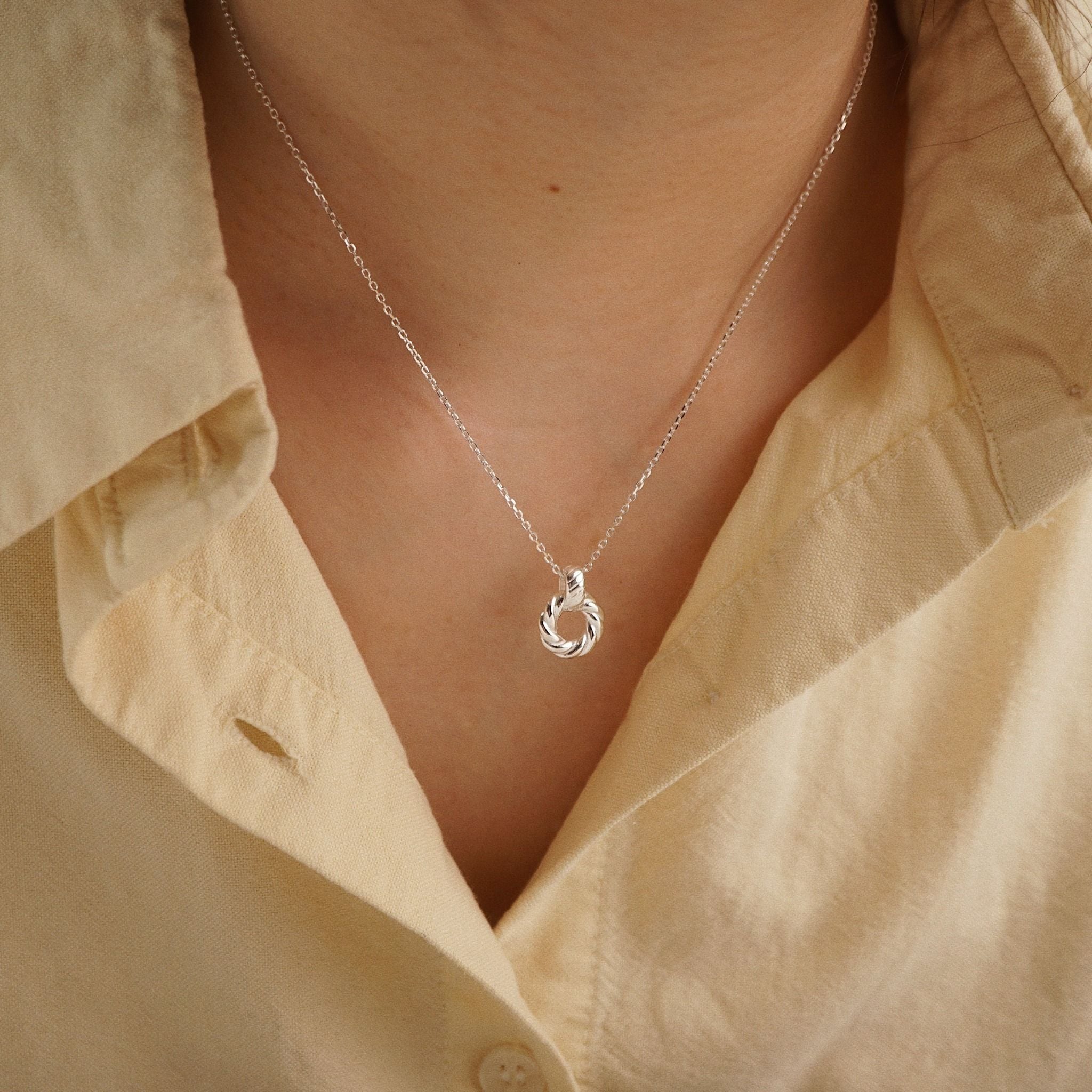  BAKED CIRCLE NECKLACE (S) 