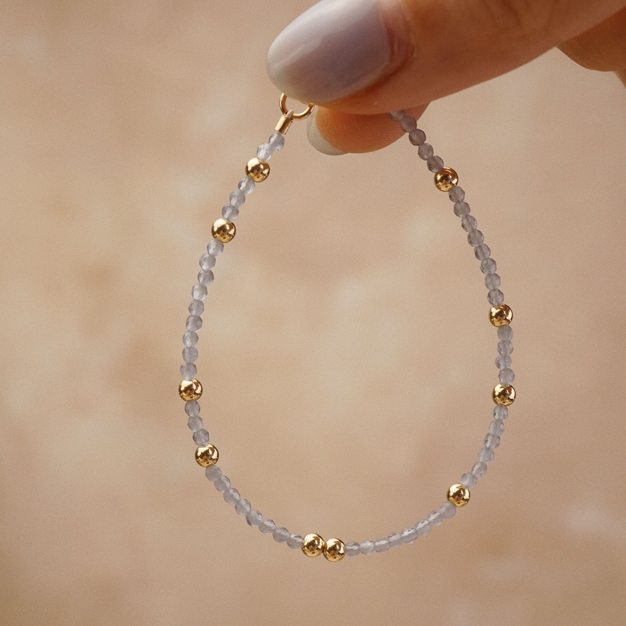  ROUND AMETHYST STONE BRACELET 