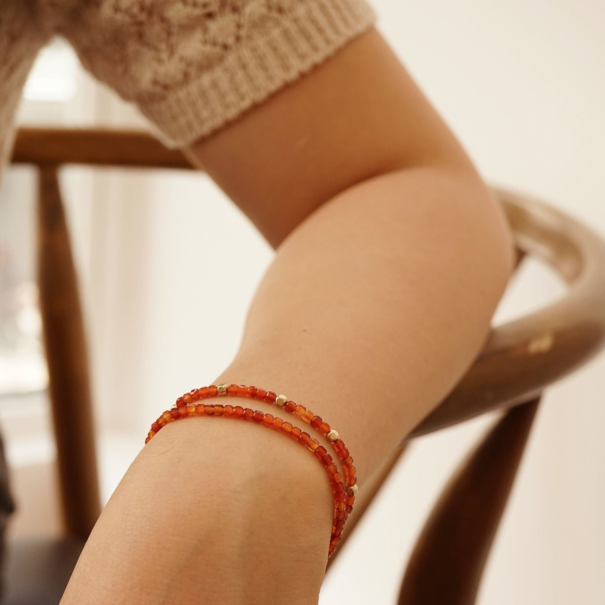 GARNET STONE BRACELET 