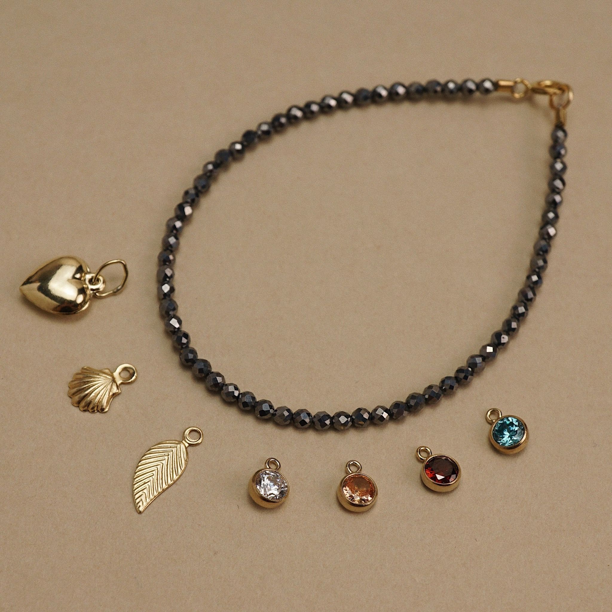  STONE - SILVER OBSIDIAN BRACELET 
