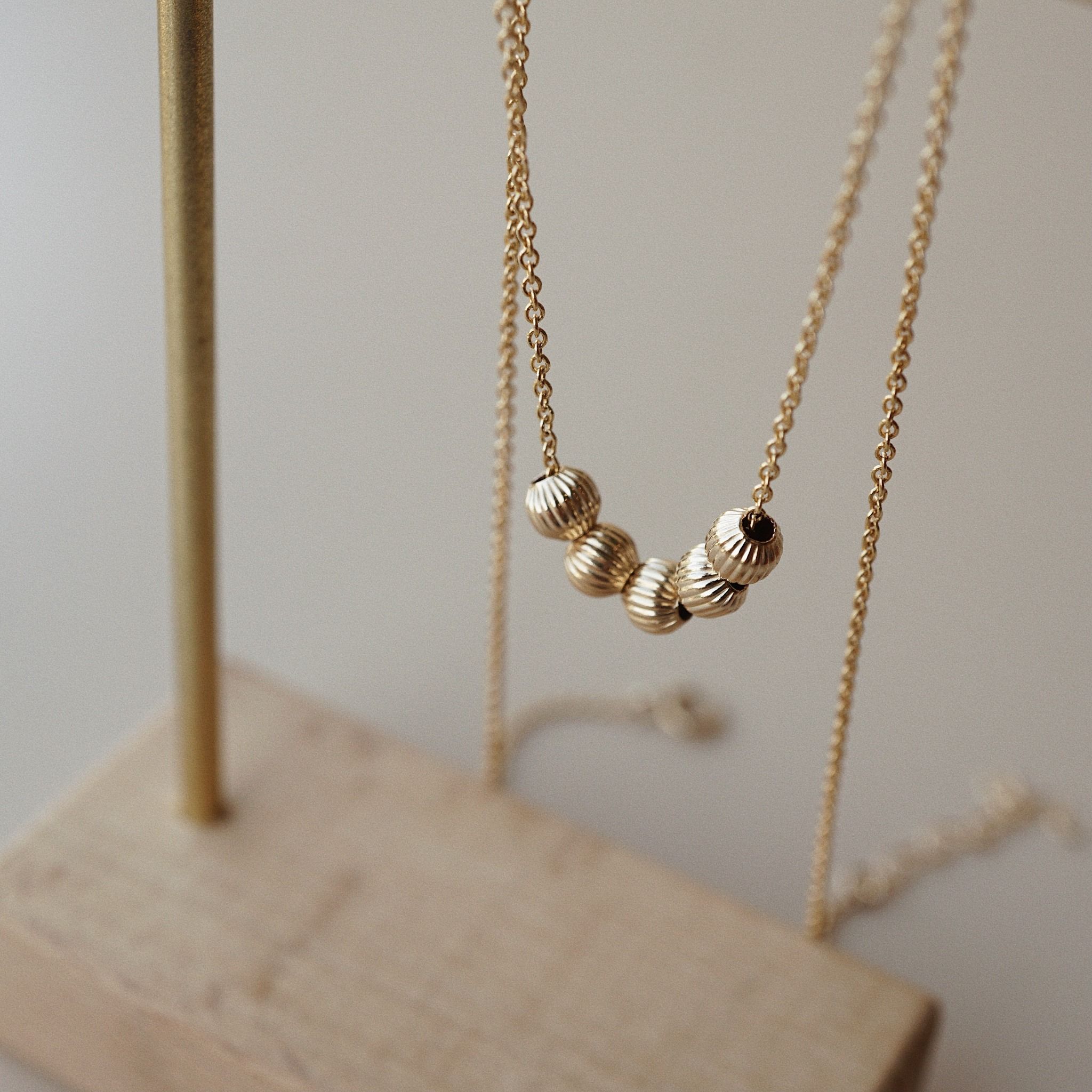  ORBIT BEADED DUO PLAIN BRACELET 
