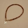  LETTER - GARNET BRACELET 