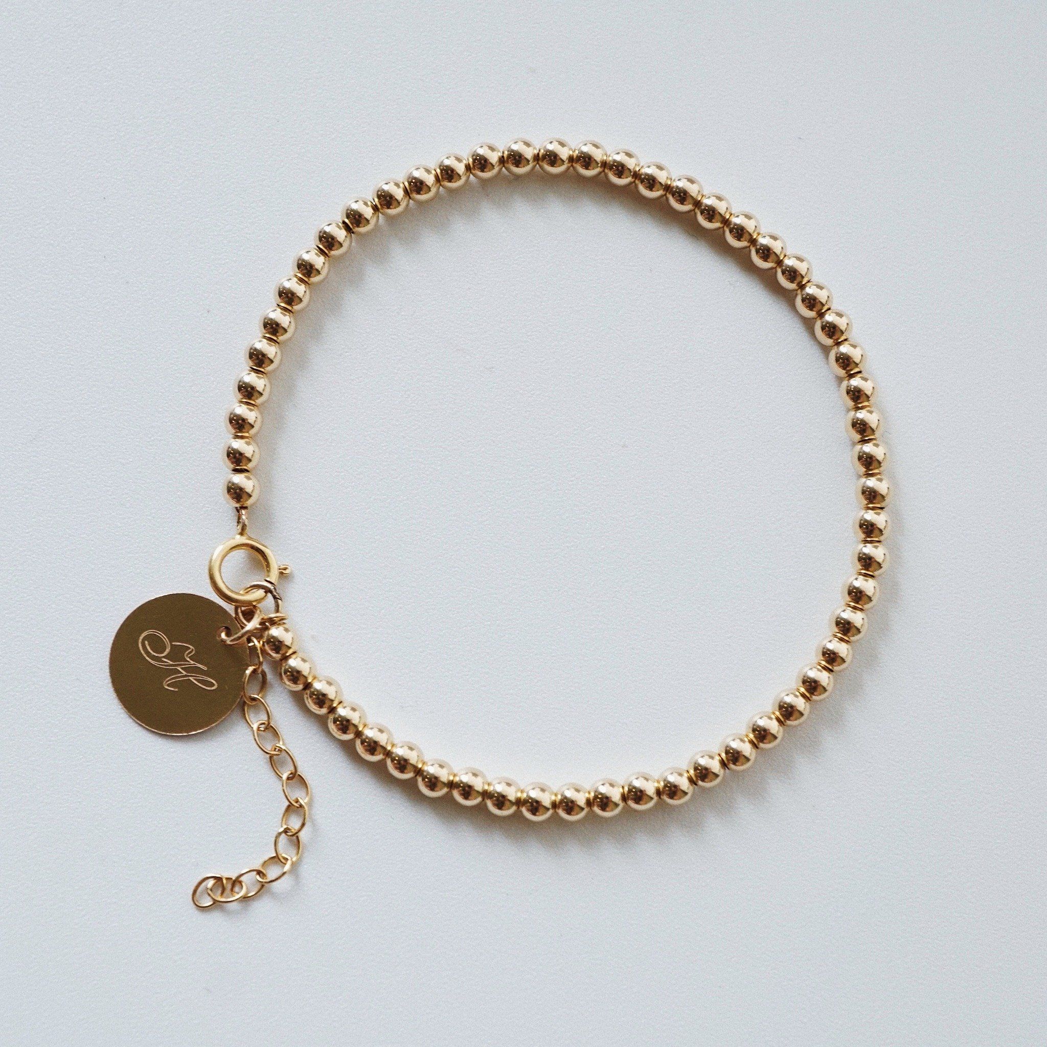  DISC - ROUND BEADED BRACELET 
