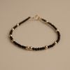  BLACK AGATE STONE BRACELET 