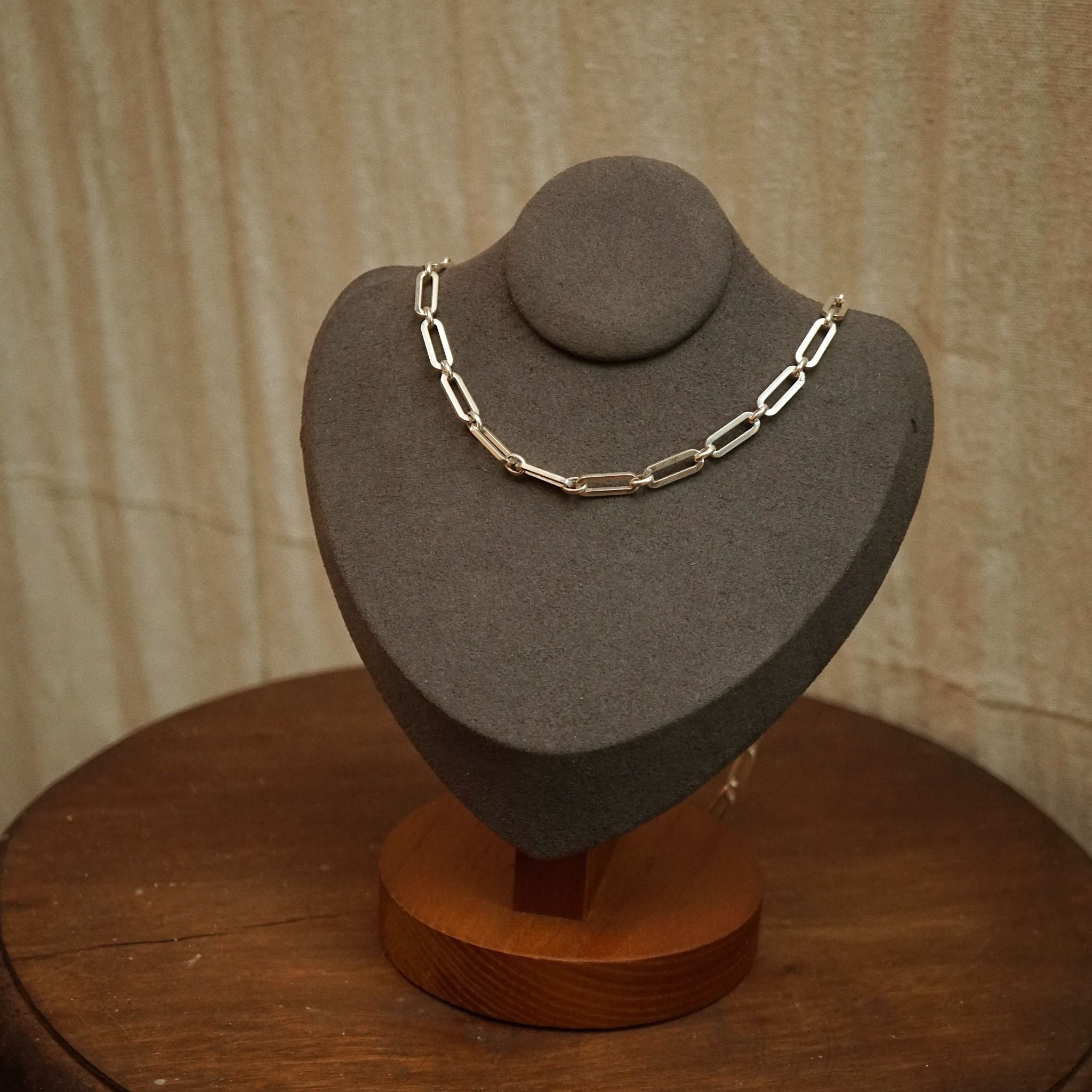  RECTANGLE - RECTANGLE SPRING LOCK NECKLACE (S) 