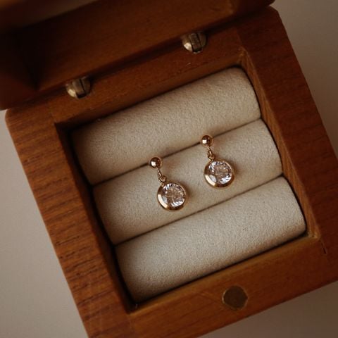 BOLD STONE DROP EARRINGS