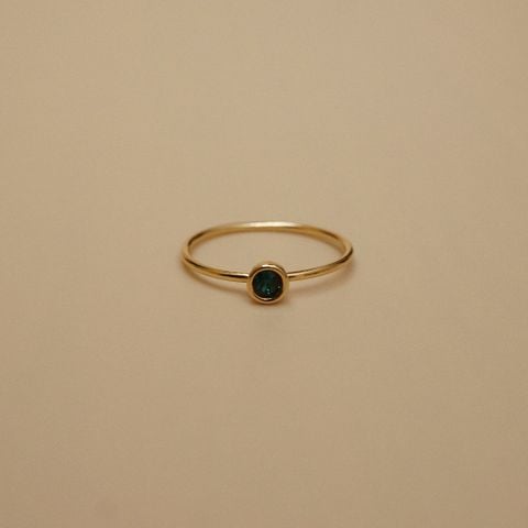 BOLD STONE SKINNY RING