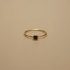  BOLD STONE SKINNY RING 