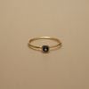  BOLD STONE SKINNY RING 