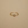 BOLD STONE SKINNY RING 