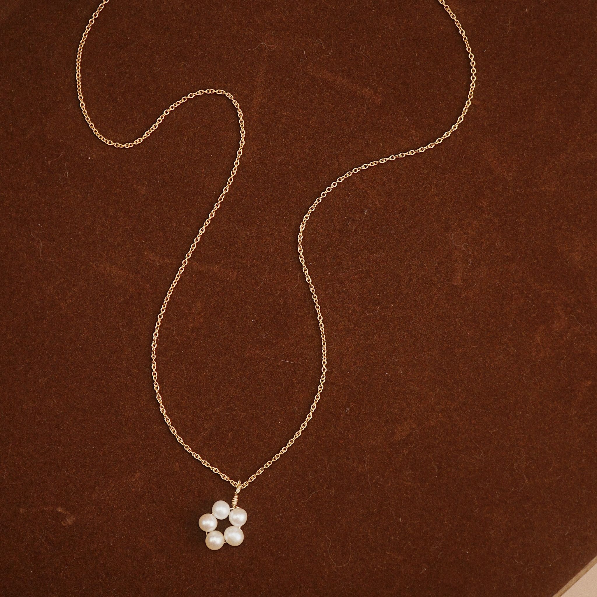  FLOWER PEARL NECKLACE 