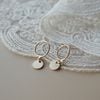  MINI DISC CIRCLE STUD EARRINGS 