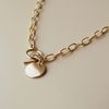  CLASSIC DISC - TOGGLE CLASP OVAL CABLE NECKLACE 