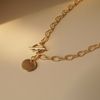 MINI DISC - TOGGLE CLASP OVAL CABLE BRACELET 