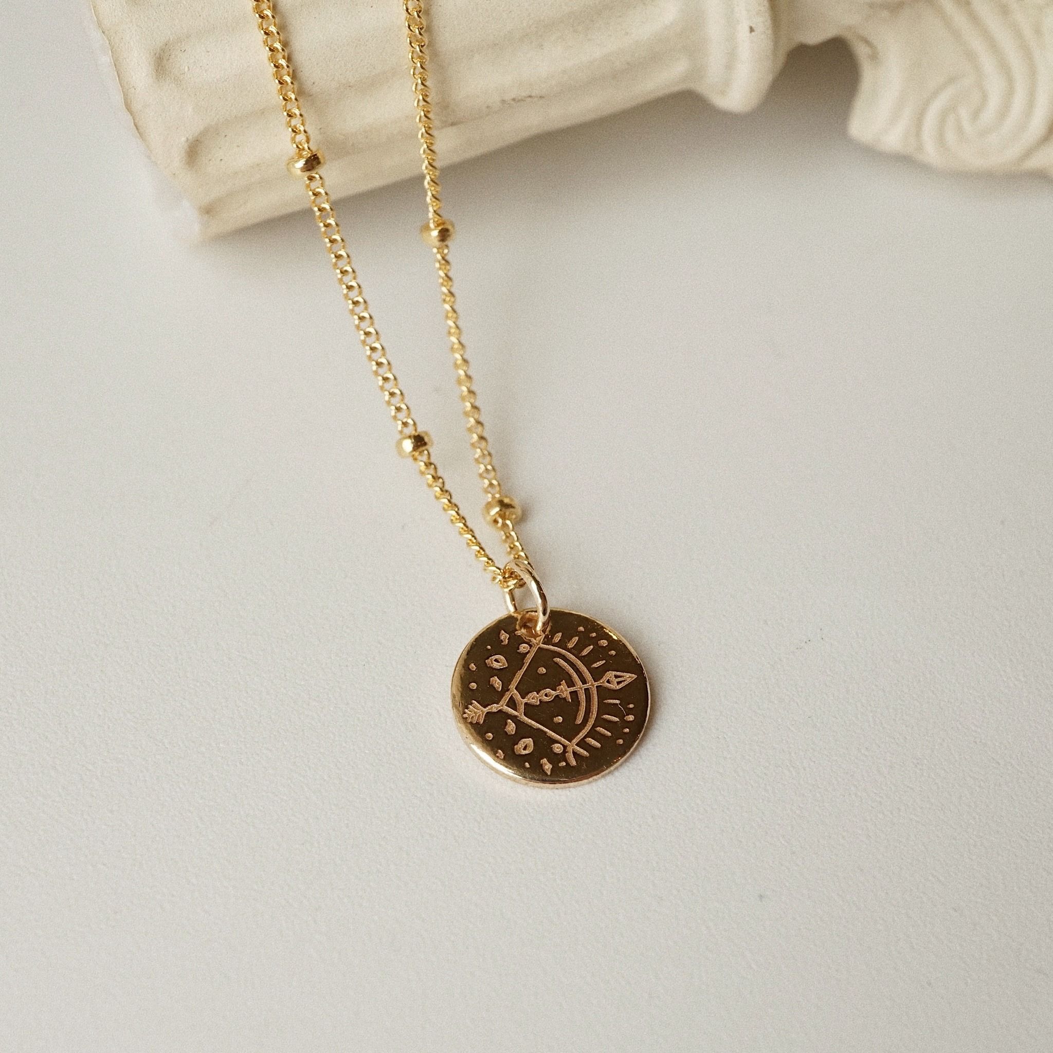  CLASSIC DISC SATELLITE NECKLACE 